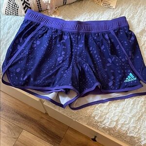 Adidas Women's Dark Purple Athletic Shorts